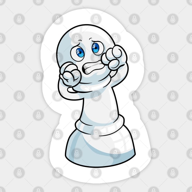 Chess piece Pawn at Chess Sticker by Markus Schnabel